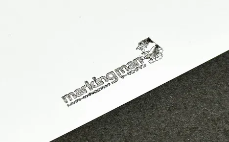 エコビュートインク#220黒によるコート紙への印字見本